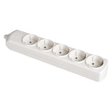 Pack De 3 Unidades - Base Bipolar 5 Tomas T/Tl 10/16 A 250 V Color Blanco