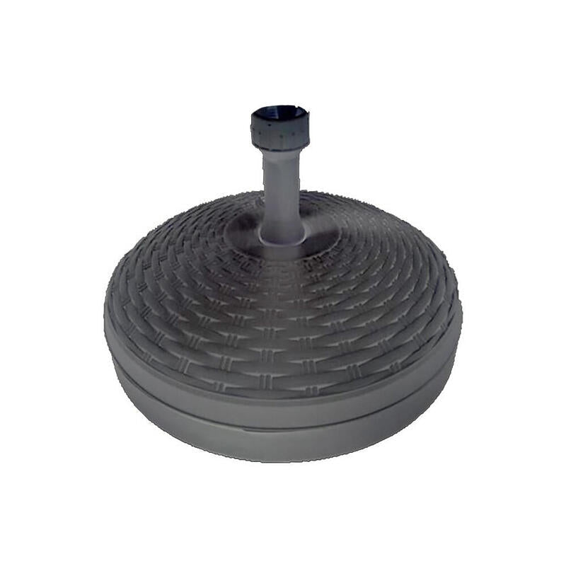 Pack De 3 Unidades - Base De Parasol 20 L Color: Negro Ø46x15cm Ipae Progarden