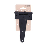 Pack De 3 Unidades - Bisagra En Forma De T 150 X 90 Mm Hierro Negro Epoxy
