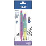 Pack De 3 Unidades - Blíster Con 1 Bolígrafo + 1 Portaminas Compact Sunset Milan