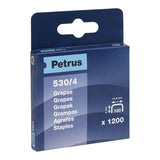 Pack De 3 Unidades - Caja 1200 Grapas Mod. 530/4mm. 77512 Petrus