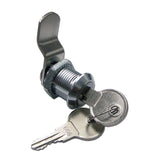 Pack De 3 Unidades - Cerradura Buzón Curva Cm05, De Zamak Con Acabado Cromo Brillo, 20 Mm, Con 2 Llaves, Blíster