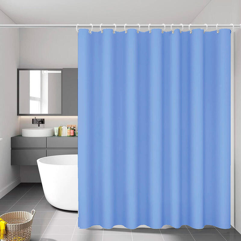 Pack De 3 Unidades - Cortina De Baño Basic Azul 140 X 180 Cm