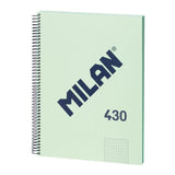 Pack De 3 Unidades - Cuaderno A4 Cuadriculado(5x5mm) Verde, Con Espiral.