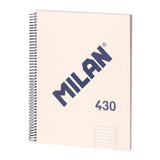 Pack De 3 Unidades - Cuaderno A4 Pautado (7mm) Beige. Con Espiral.