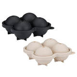 Pack De 3 Unidades - Cubitera Para Hielos Redondos, Colores Surtidos