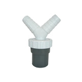 Pack De 3 Unidades - Enlace Mixto Tubos Lisos Doble Toma Plastico Pvc