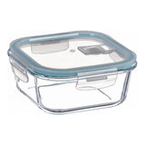 Pack De 3 Unidades - Fiambrera Borosilicato Cuadrada Hermética 300 Ml