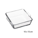 Pack De 3 Unidades - Fuente Cuadrada Para Horno 15x15cm