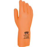 Pack De 3 Unidades - Guante Látex / Neopreno, Flocado Interior Algodón, Naranja, T-06