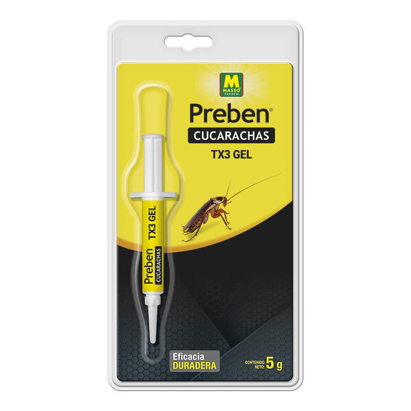 Pack De 3 Unidades - Jeringa Con Gel Para Cucarachas 5g. Preben 231639 Massó