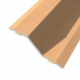 Pack De 3 Unidades - Junta De Acero Para Desnivel 8-14 Mm, Adhesiva, Flooring, Haya Clara, 166 X 3,6 Cm