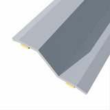 Pack De 3 Unidades - Junta De Acero Para Desnivel 8-14 Mm, Adhesiva, Flooring, Inox, 166 X 3,6 Cm