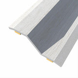Pack De 3 Unidades - Junta De Acero Para Desnivel 8-14 Mm, Adhesiva, Flooring, Roble Gris, 166 X 3,6 Cm