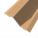 Pack De 3 Unidades - Junta De Acero Para Desnivel 8-14 Mm, Adhesiva, Flooring, Roble Oscuro, 166 X 3,6 Cm