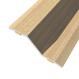 Pack De 3 Unidades - Junta De Acero Para Desnivel 8-14 Mm, Adhesiva, Flooring, Yellowstone, 166 X 3,6 Cm