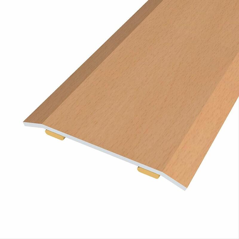 Pack De 3 Unidades - Junta De Acero Para Mismo Nivel, 40 X 3,5 Mm, Adhesiva, Flooring, Haya Clara, 166 Cm