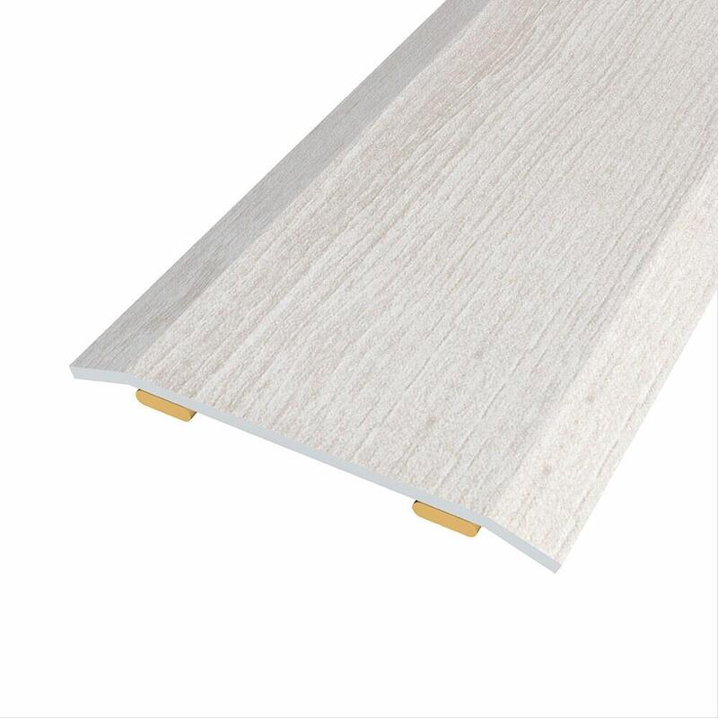 Pack De 3 Unidades - Junta De Acero Para Mismo Nivel, 40 X 3,5 Mm, Adhesiva, Flooring, Roble Gris, 166 Cm