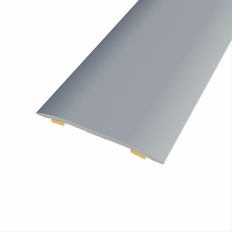 Pack De 3 Unidades - Junta De Aluminio Para Mismo Nivel, 37 X 2,3 Mm, Adhesiva, Quick & Pro, Plata Mate, 83 Cm