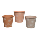 Pack De 3 Unidades - Macetero Individual Ø11x10.6cm Colores Surtidos
