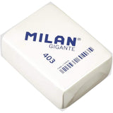 Pack De 3 Unidades Milan 403 Goma De Borrar Gigante - Miga De Pan - Suave Caucho Sintetico - Color Blanco