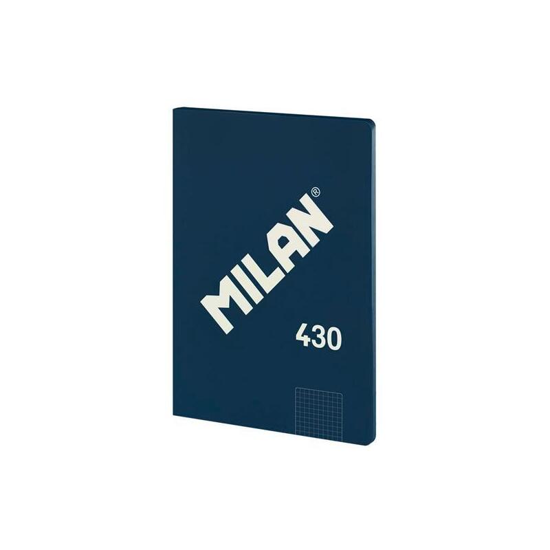 Pack De 3 Unidades Milan Libreta Encolada A4 48h Papel 95gr Cuadriculado Serie 1918 Azul