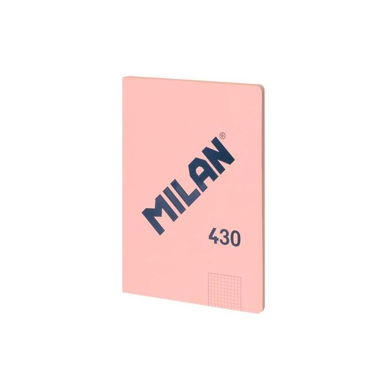 Pack De 3 Unidades Milan Libreta Encolada A4 48h Papel 95gr Cuadriculado Serie 1918 Rosa