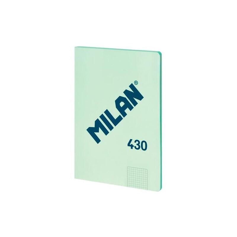 Pack De 3 Unidades Milan Libreta Encolada A4 48h Papel 95gr Cuadriculado Serie 1918 Verde
