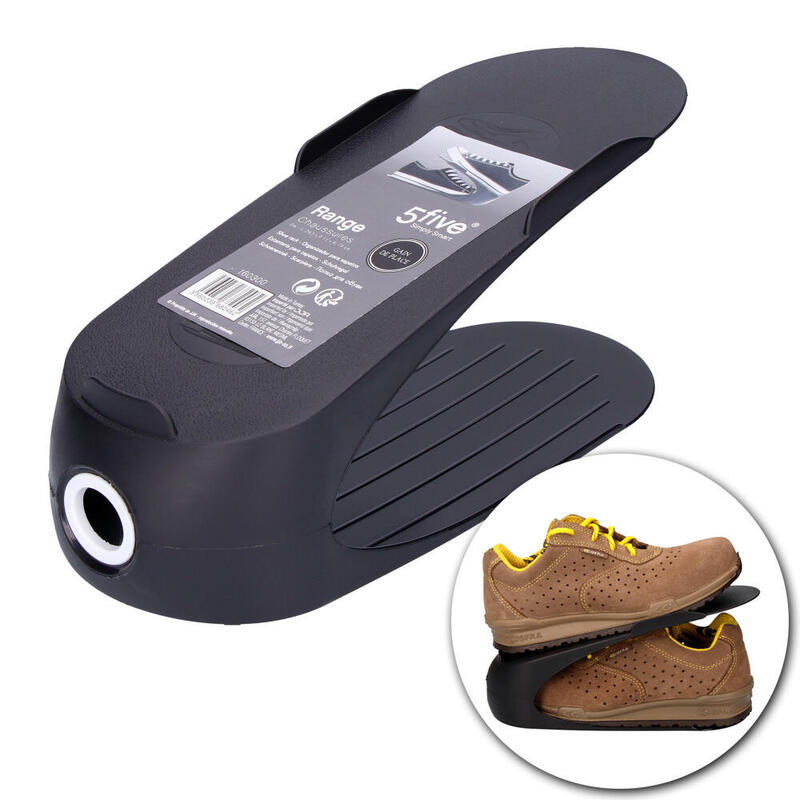 Pack De 3 Unidades - Mini Zapatero Negro 29,5x11,1x14cm