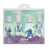 Pack De 3 Unidades - Neceser Viaje 4 Frascos Rellenables Stitch Disney