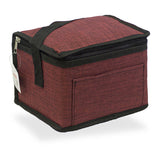 Pack De 3 Unidades - Nevera Tipo Bolsa 4,5 L Diseño Tejana Granate Con Asa, 20 X 15 X 15 Cm