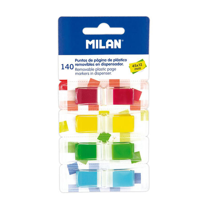 Pack De 3 Unidades - Pack 140 Puntos De Pagina En 4 Dispensadores Milan