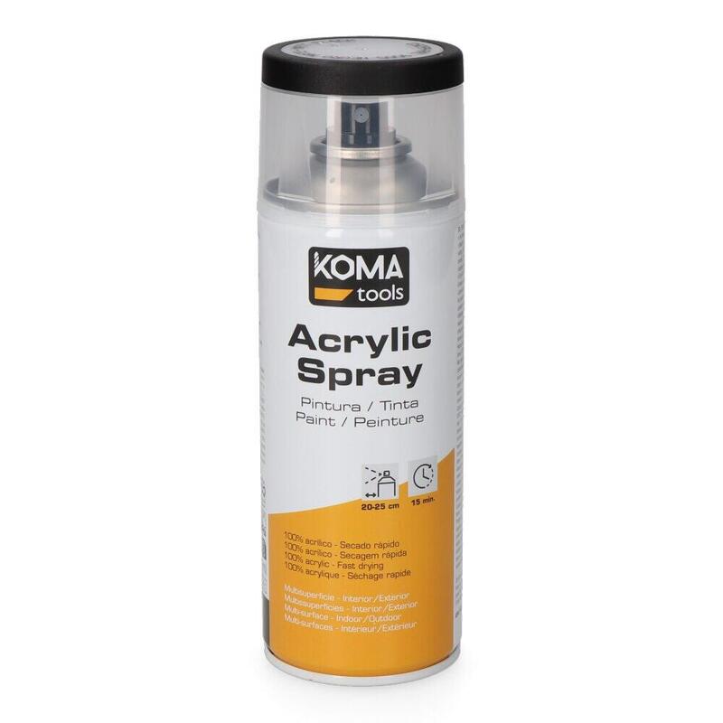 Pack De 3 Unidades - Pintura Acrílica En Spray Ral 9005 Negro Acabado Mate, 300 Ml