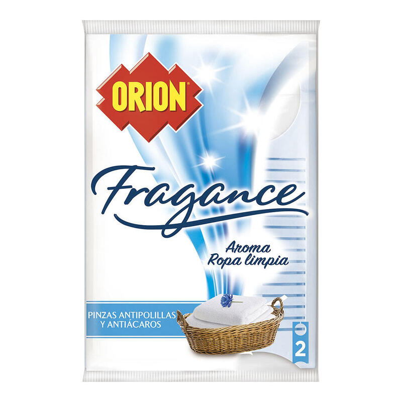 Pack De 3 Unidades - Pinzas Anti Polillas Y Anti Ácaros, Fragancia Ropa Limpia, 2 Uds
