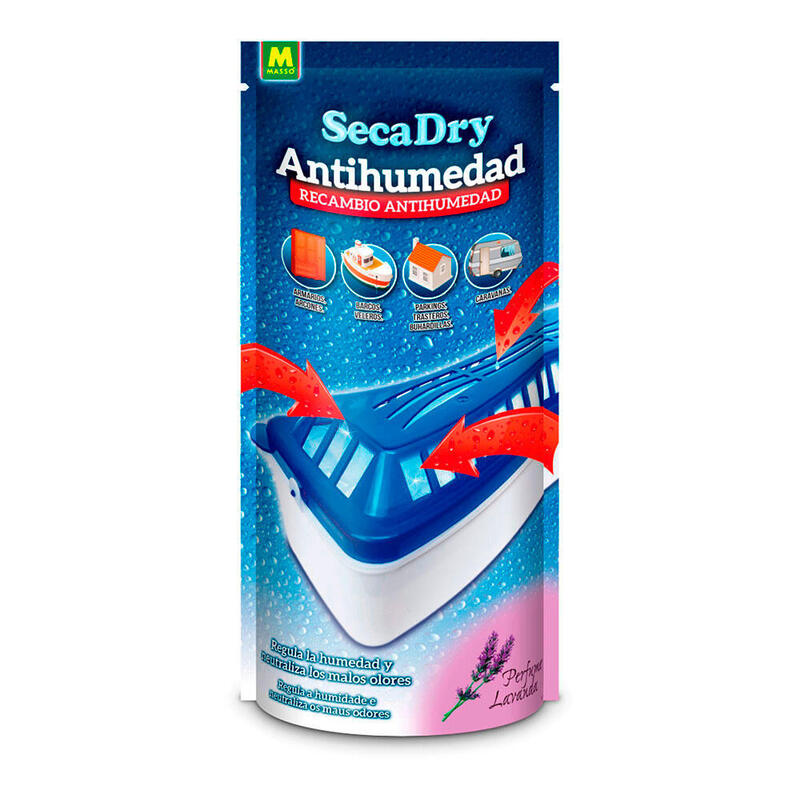 Pack De 3 Unidades - Secadry Antihumedad Recambio 500g. 231648 Massó