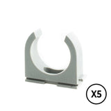 Pack De 3 Unidades - Soporte A Presion Lh Ø 25 Mm, Gris, 5 Unidades