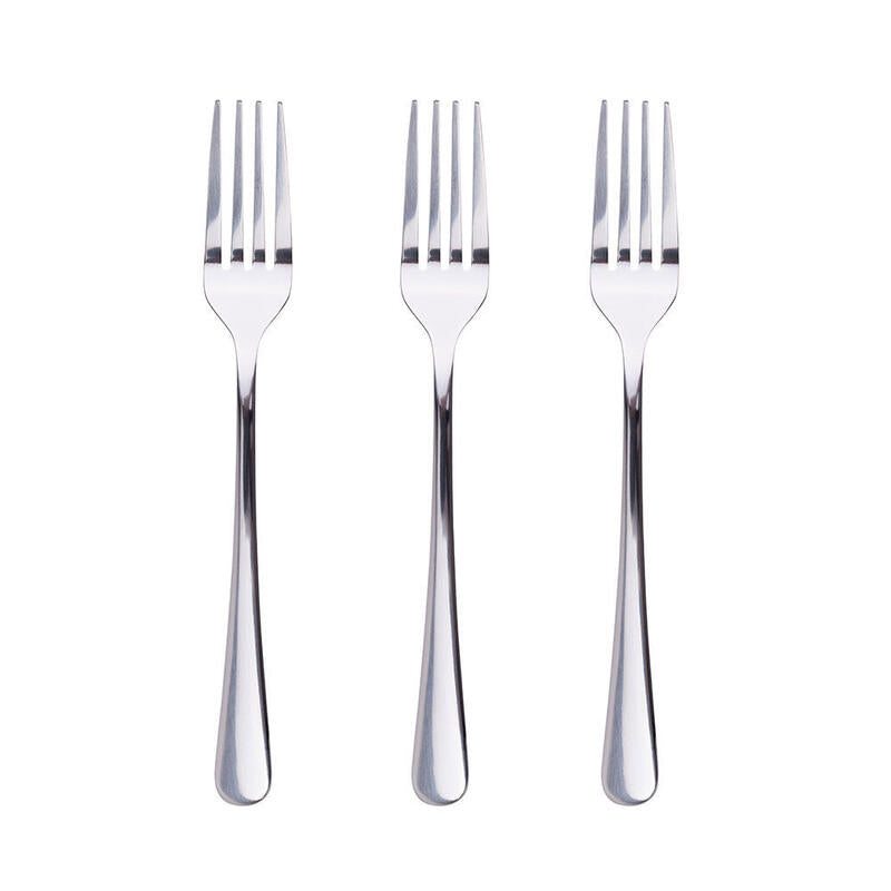 Pack De 3 Unidades - Tenedor Para Postre De Acero Inoxidable Brillo Natur 3 Uds