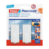 Pack De 3 Unidades - Tesa Powerstrips Hasta 2kg Classic Blanco 58010