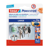 Pack De 3 Unidades - Tesa Powerstrips Recambio Tira Adhesiva Doble Cara Grande 58060