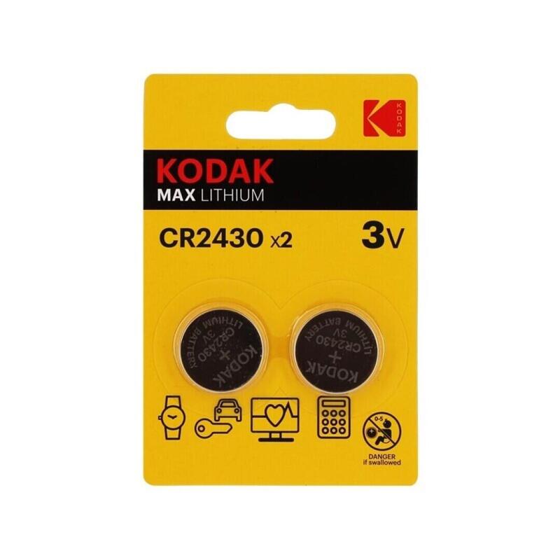 Pack De 30 Unidades Kodak Pila Boton Litio Cr2430 3v Blister*2