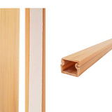 Pack De 30 Unidades - Mini Canal Adhesiva Madera Clara 2 M 13 X 10 Mm (Precio Por Metro)