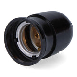 Pack De 30 Unidades - Portalámparas Baquelita Interior Cerámico E27, 4 A 230 V, Negro, Ø43 X 65 Mm (Retractilado)