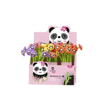 Pack De 36 Unidades Bismark Animals Panda Boligrafo Tacto Soft Con Flores Y Cara De Panda - Punta Fina - Tinta Gel