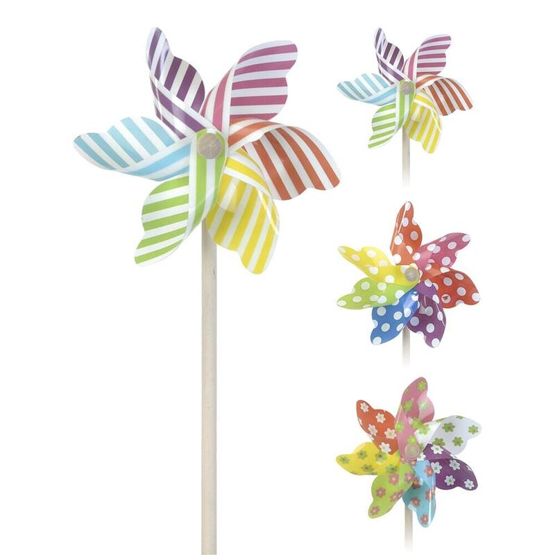 Pack De 36 Unidades - Molinillo De Viento Ø22x55cm Colores / Modelos Surtidos