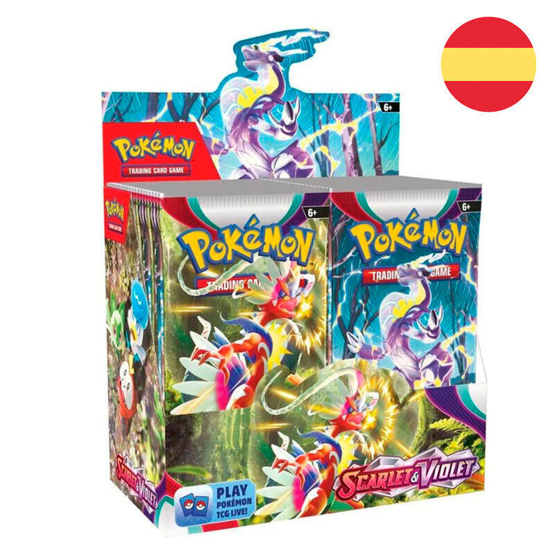Pack De 36 Unidades - Sobre Juego Cartas Coleccionables Scarlet & Violet Pokemon Surtido