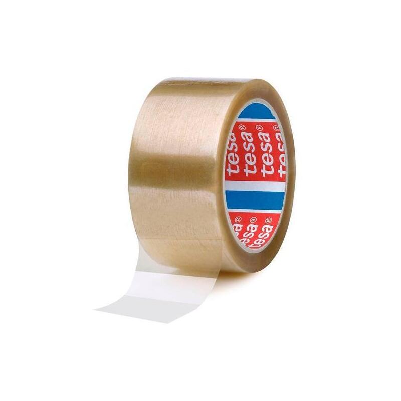 Pack De 36 Unidades Tesa Precinto Pp Caucho Natural Transparente 132x50