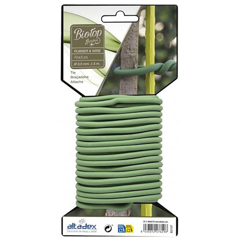 Pack De 4 Unidades - Atadura De Goma Con Alambre, Ø5 Mm X 5 M