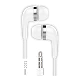Pack De 4 Unidades - Auriculares Bsk Jack Con Micrófono, Blanco