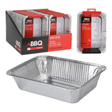 Pack De 4 Unidades - Bandeja De Aluminio, Juego 4 Unidades, 22 X 15,5 X 4,5 Cm
