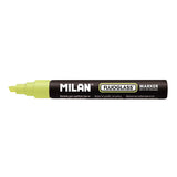 Pack De 4 Unidades - Blister Con Rotulador Amarillo Fluoglass 2 - 4mm Milan